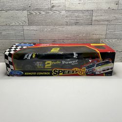Vintage Remote Control Black ‘1999 Ford Speed Thunder Turbo Power Sport • Plastic Nascar with remote control • Made in China Scale 1:24 