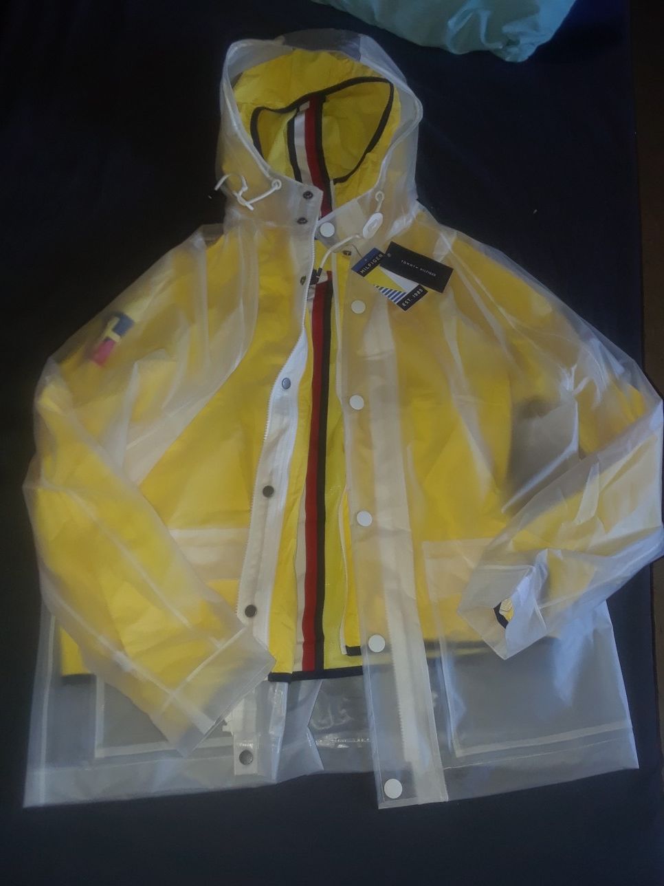 Men's size large double rain jacket brand new never worn with the tags original price $300