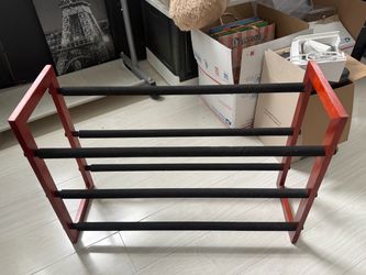 4-Tier Wooden Shoe Rack (x2)
