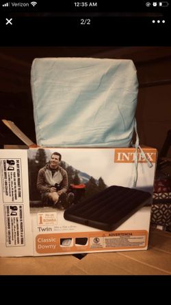 New set of twin air mattress and conver sheets