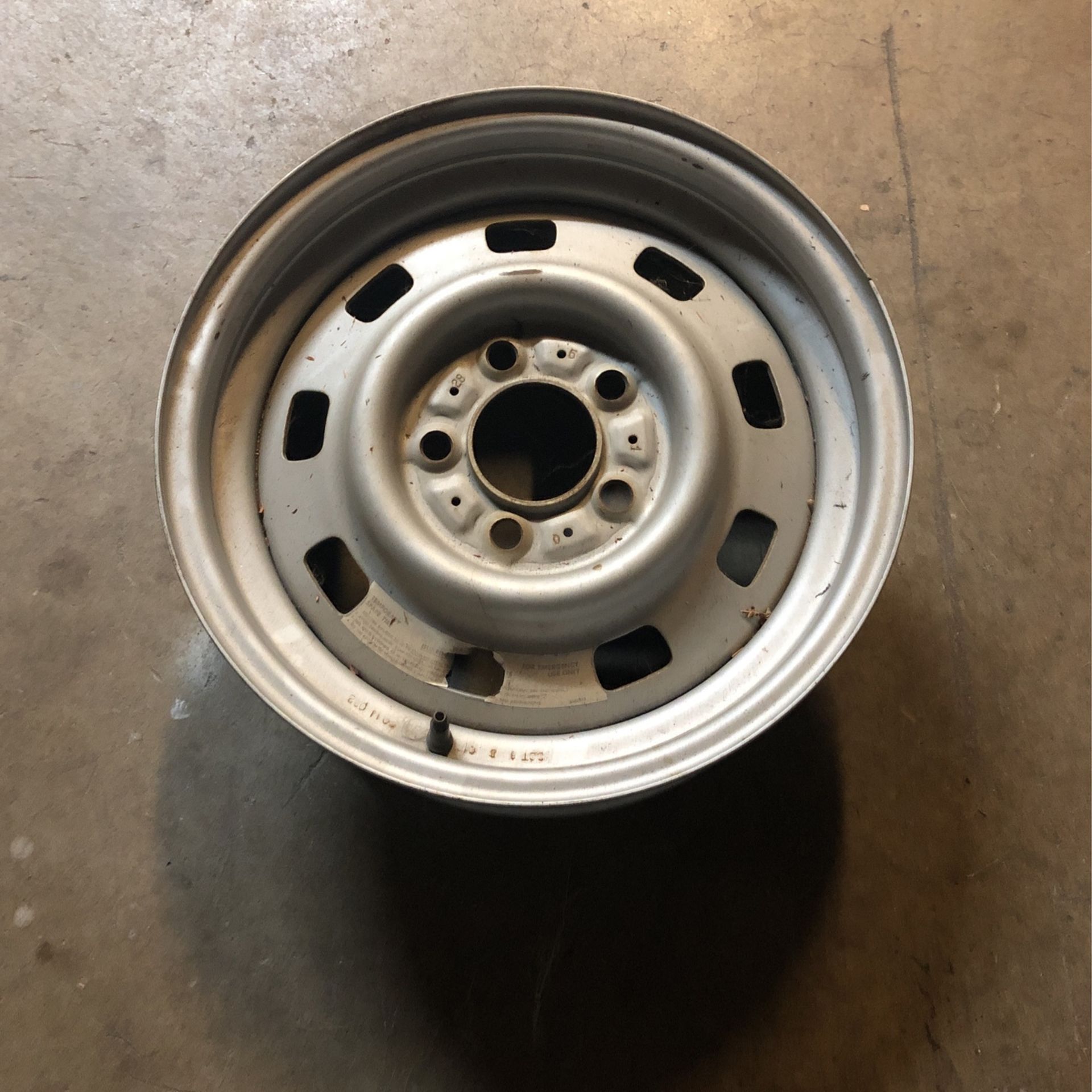 Jeep Wrangler YJ Stock Spare Rim