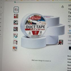 Chasten White Duct Tape Heavy Duty Waterproof 