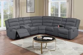 Brand New Comfy Reclining Fabric Sectioanl Sofa