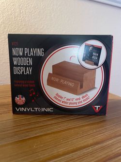 Vinyltonic “Now Playing” Wooden Vinyl Record Display