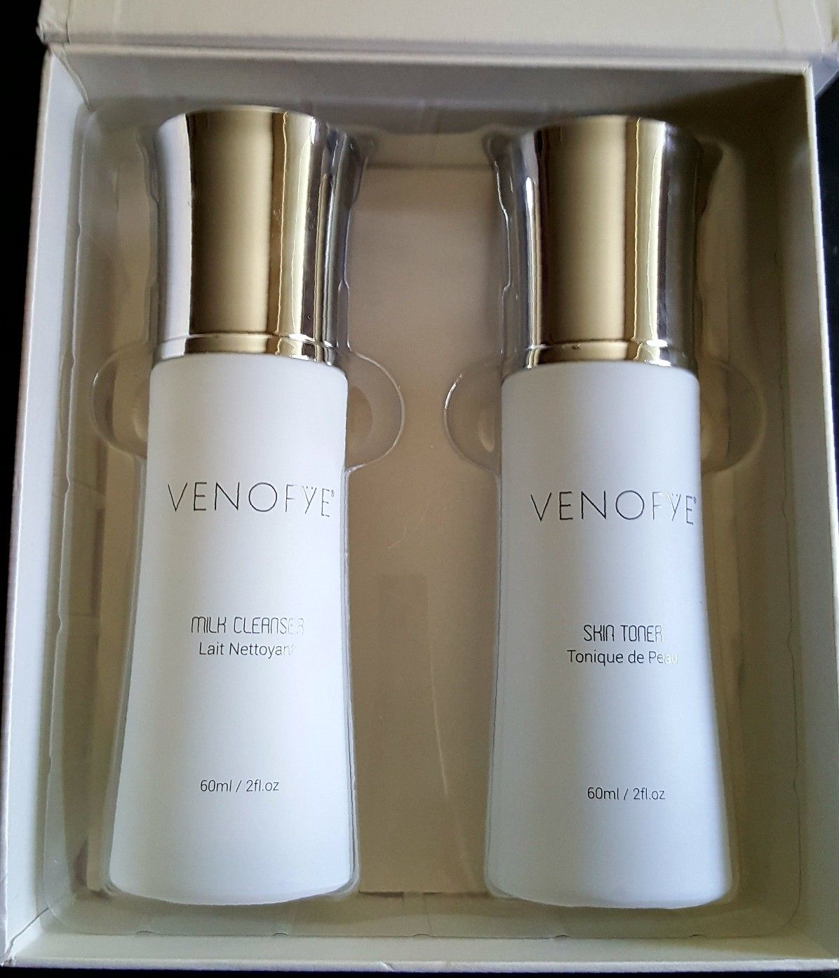 Venofye - Queen Bee Cleansing Duo: Milk Cleanser 60ml/ 2fl.oz. + Skin Toner 60ml/ 2fl.oz.