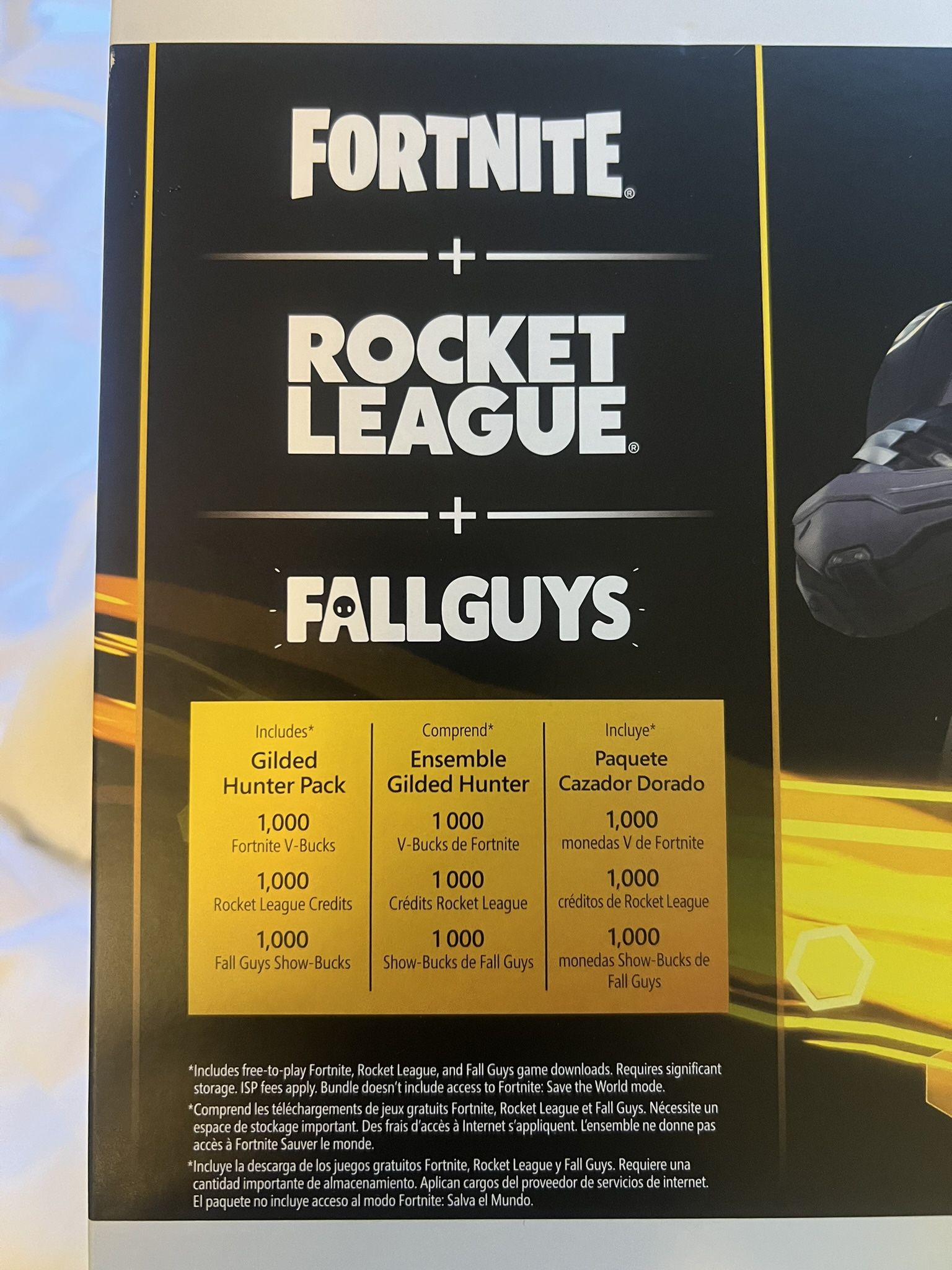 Microsoft Xbox Series S Gilded Hunter Bundle Fortnite Fall Guys and Rocket League Packs with Mytrix High Speed HDMI