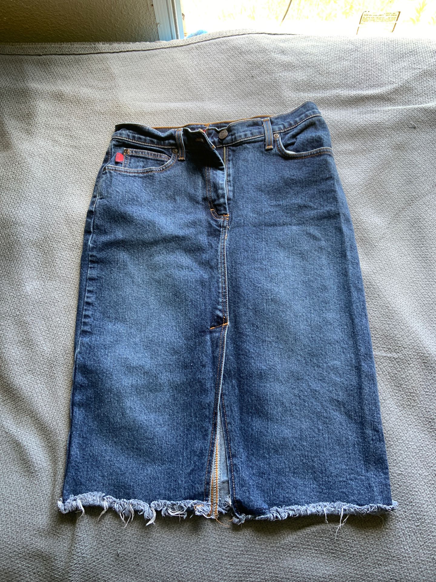 Jean skirt size 7/8 reg