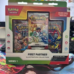 Pokemon TCG: First Partner Illustration Collection Series 1 Factory Sealed Box
