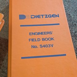 14 Vintage Unused Dietzgen No. S403V Engineer Field Book  & 4 Other Brand Field Book  ((Each Book Is $10 