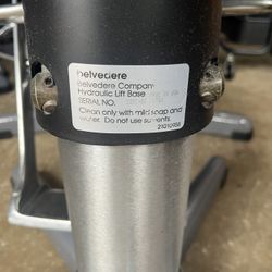 Hair dresser, leather chair