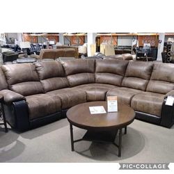 Reclining Sectional In Stock For Immediate Delivery 