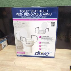 Toilet Seat Riser With Removable Arms