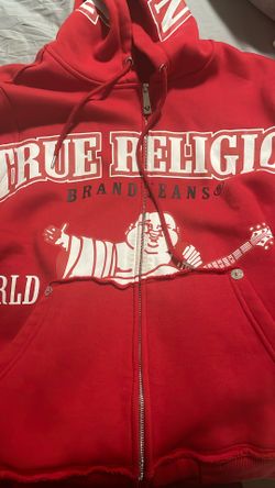 Red true religon hoodie