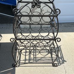 Metal Decorative Wine Rack