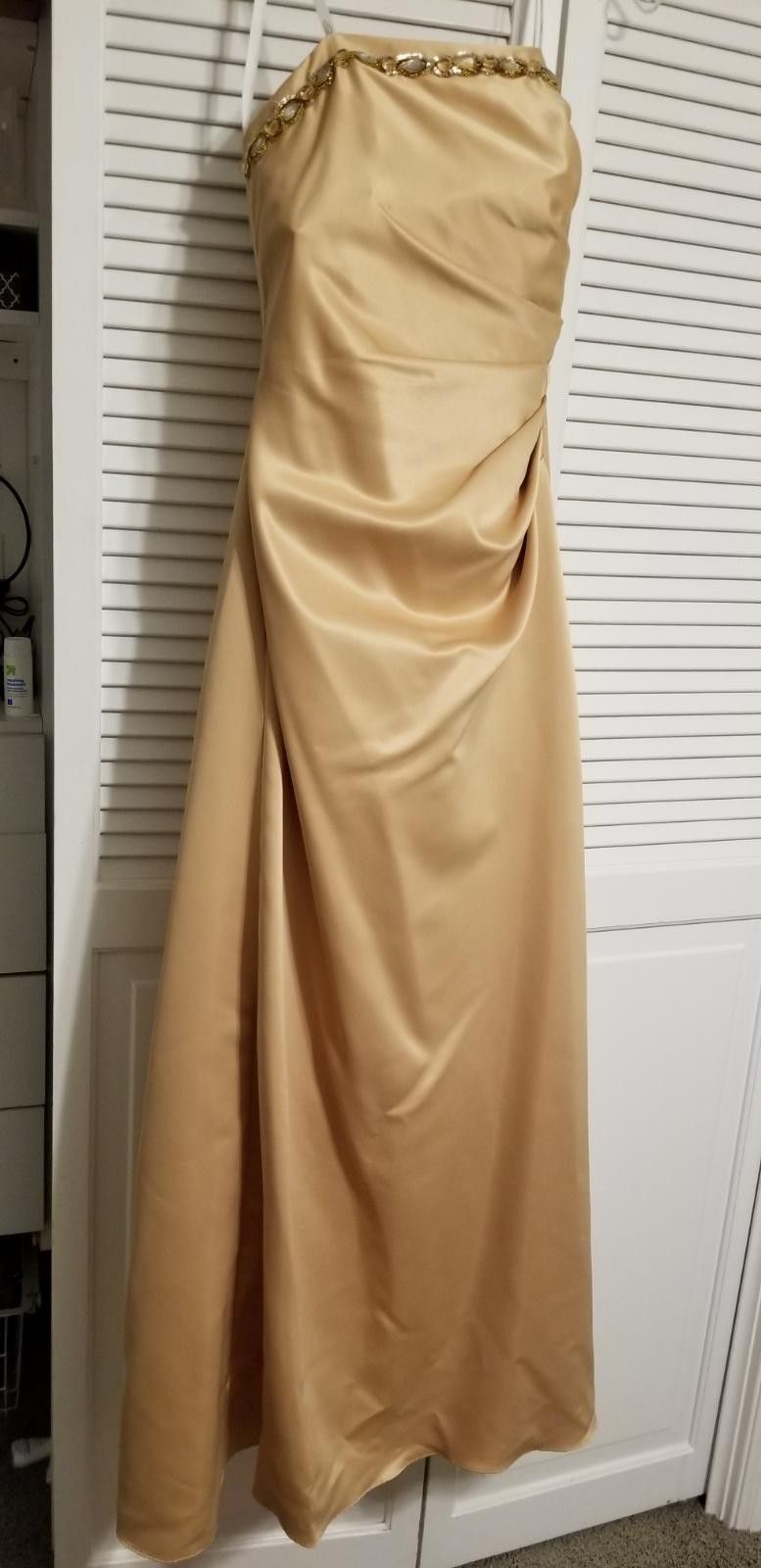 Gold prom dress size 3/4