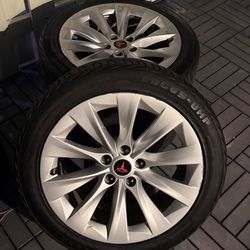 Tesla 19” OEM Wheels + Like New Tires (Full Set of 4) – Ready to Install