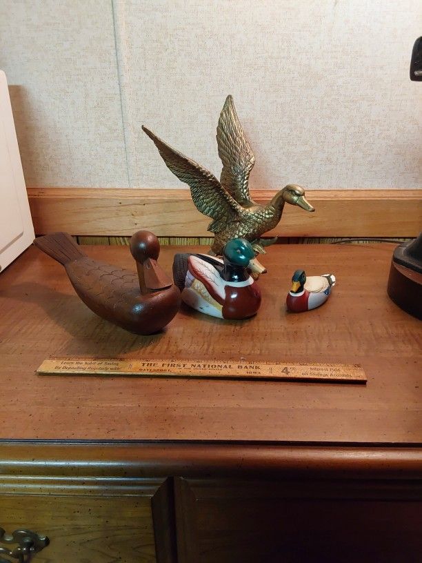 Small Collection Of Duck Figures