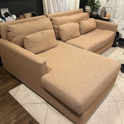 Anthropology Couch W Chaise Lounge