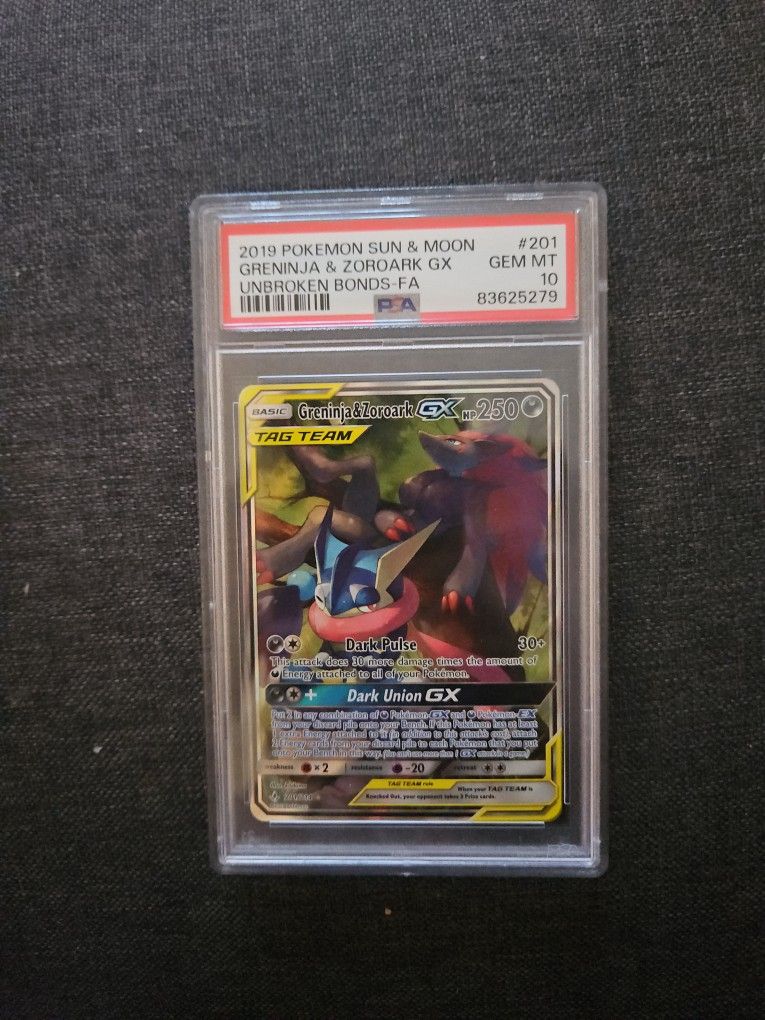 Greninja & Zoroark Tag Team Card