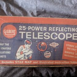 Vintage Gilbert 13230, 25-power Reflecting Telescope 