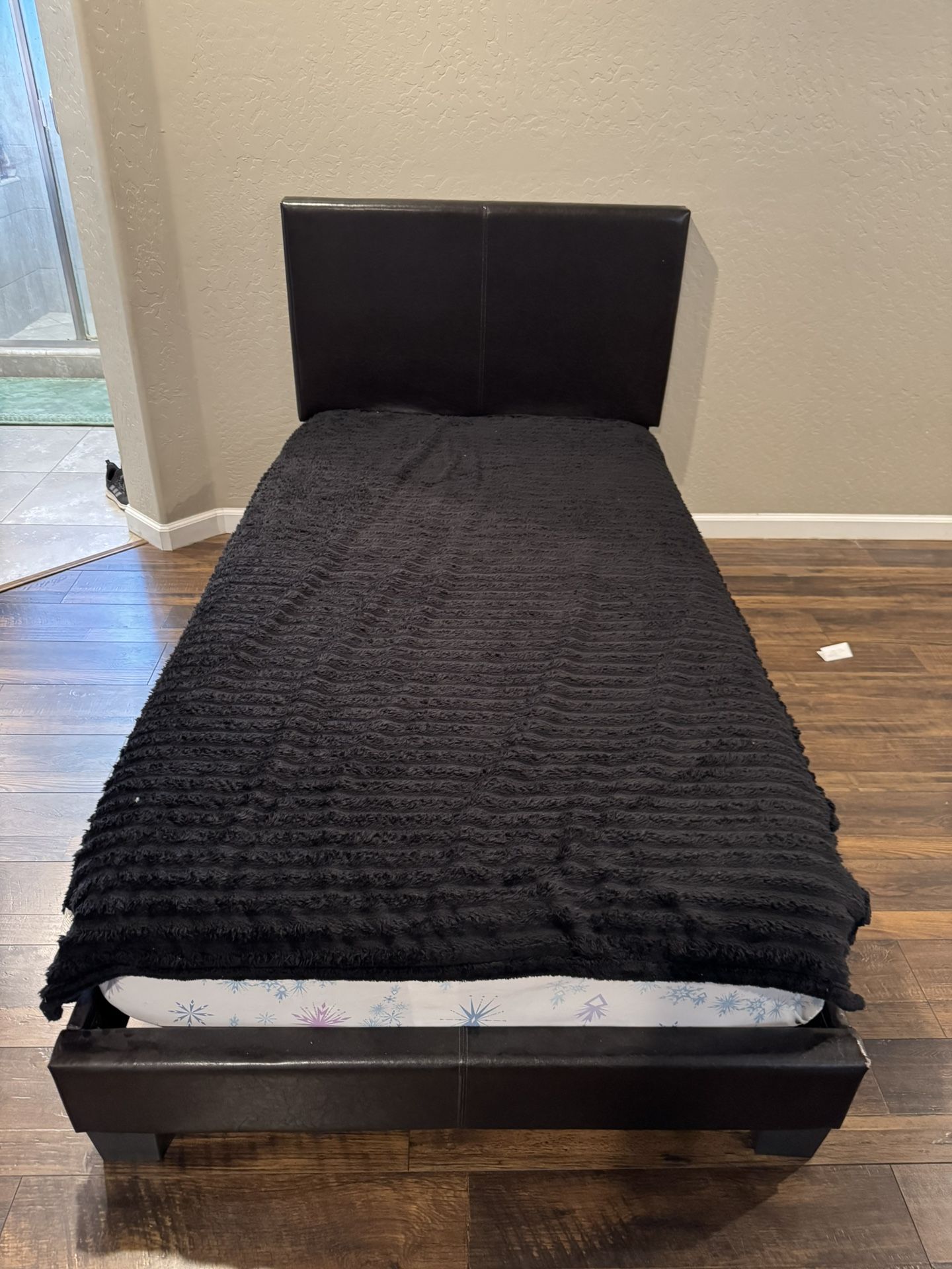 Twin Size Bed Frame + Mattress - Great Condition!
