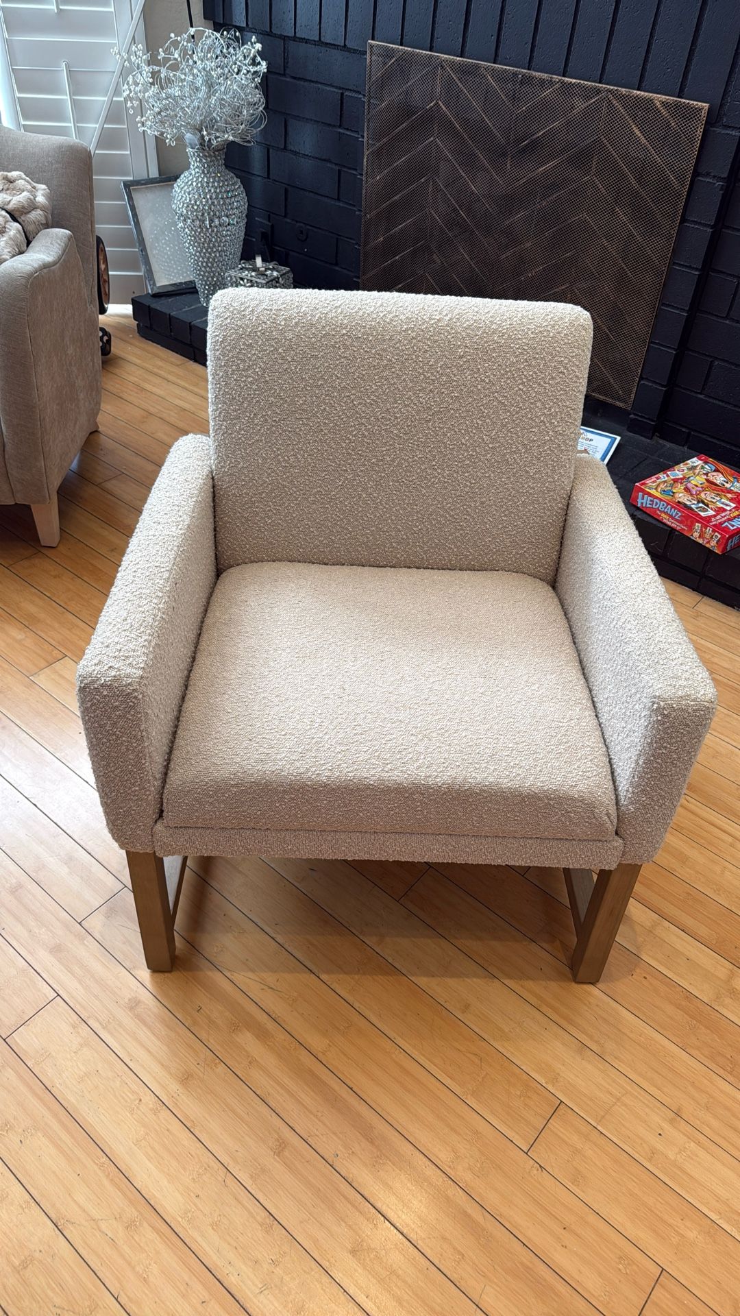 Heart & Hand With Magnolia Upholstered Accent Chair
