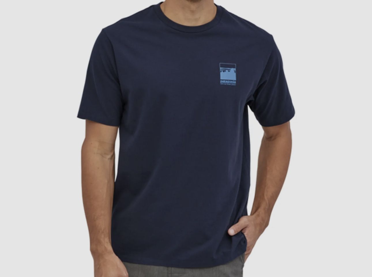 Patagonia MEN'S ALPINE ICON ORGANIC PILOT COTTON T-SHIRT size S
