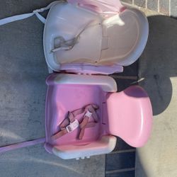 2 Girls Booster Seats