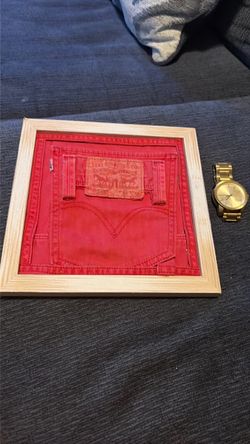Framed Levi's Denim Pocket Wall Art