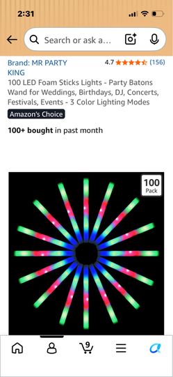 LED foam sticks