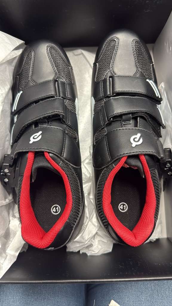 Adult Unisex Peloton Cycling Shoes Size 41 Black  $50