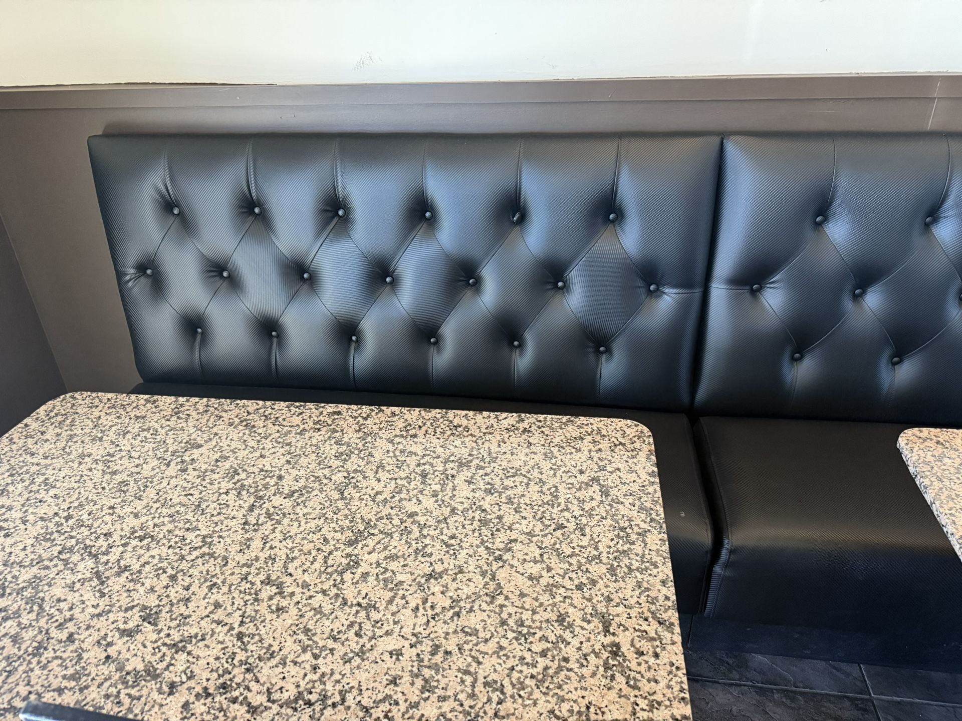 2 Brand New Black Booths For A Restaurant