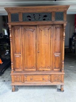 Large Antique Hutch w/ lights