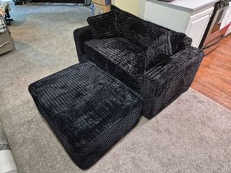 Love seat and ottoman