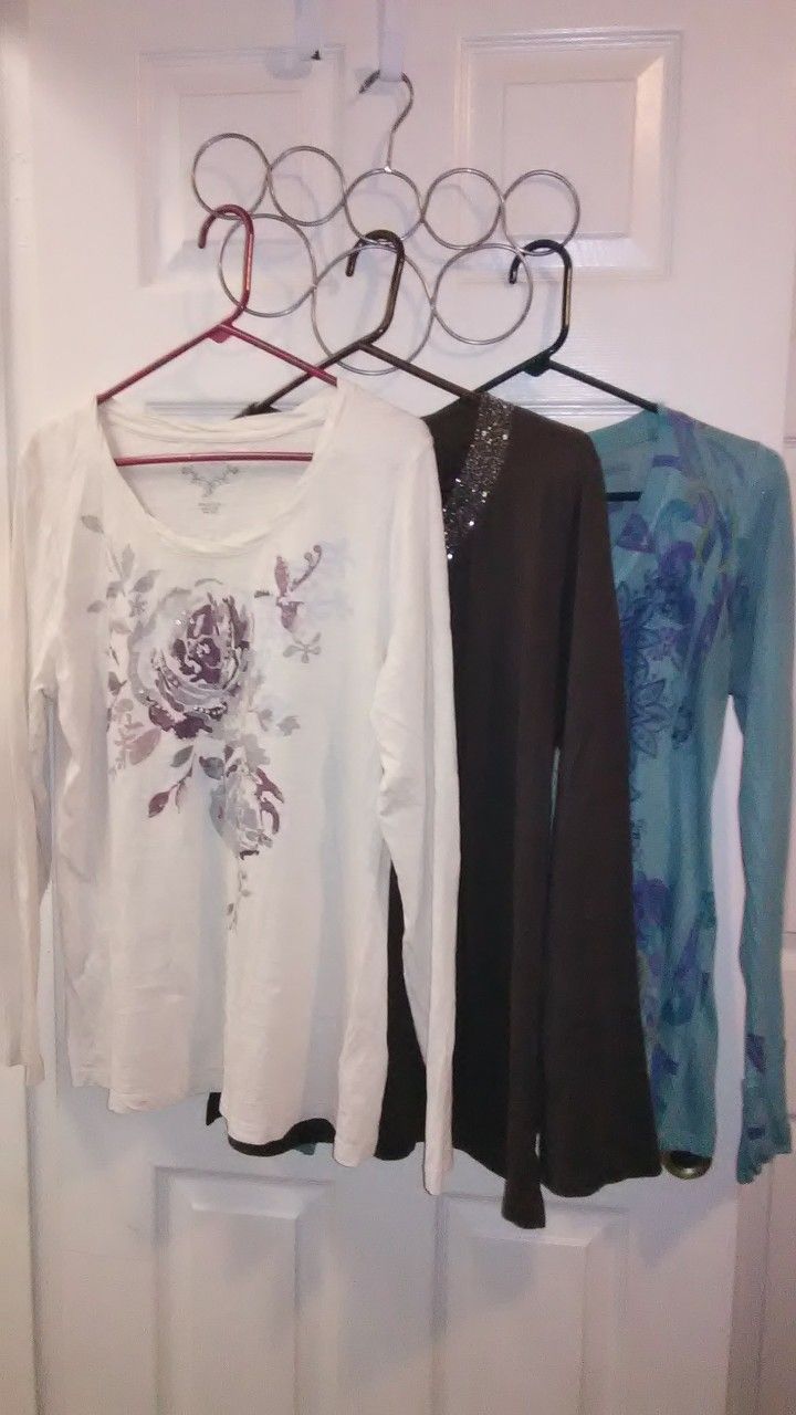 3 Long Sleeve Shirts Size Large