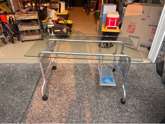 Glass Top Computer Desk - Free