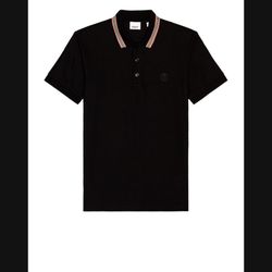 Burberry T Shirt Polo Black 