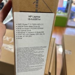 HP 15FC0257NR 15.6 inch Laptop - AMD Ryzen R3-7320U - 8GB/256GB - Natural Silver