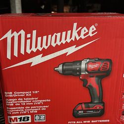 M18 Milwaukee Compact Drill 1/2 New