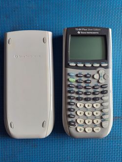 $40 Firm, Yes, It's Available, Texas Instruments Ti 84 Plus Silver Edition Graphing Calculator, Screen And Battery Lid, Batteries Included