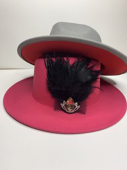 Gray r pink red bottom hats