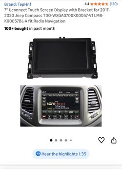 Uconnect Touch Screen Display