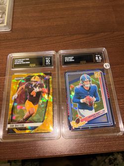 Cam Skattebo / Jaxson Dart Rookie Slabs Gem Mint 10 & 8.5