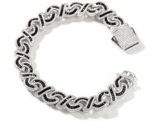 Custom Black baguette Infinity Cuban Link