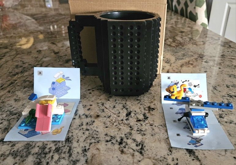 Build-On Brick Lego Mug BPA-free 12oz Coffee Cup