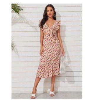 Two Piece Floral Outfit