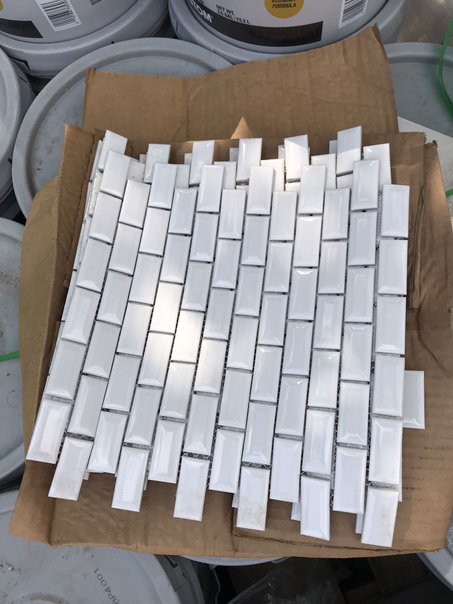 Backsplash tile only 5 sheet free free