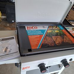 LOCO26 in. 2-Burner Classic SmartTemp Propane Flat Top Grill/Griddle in Chalk Finish