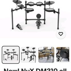 NUX DM 310 Electronic Drum Set New In Box With Warranty
