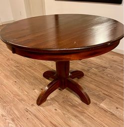 Solid Wood Round Expansion Table